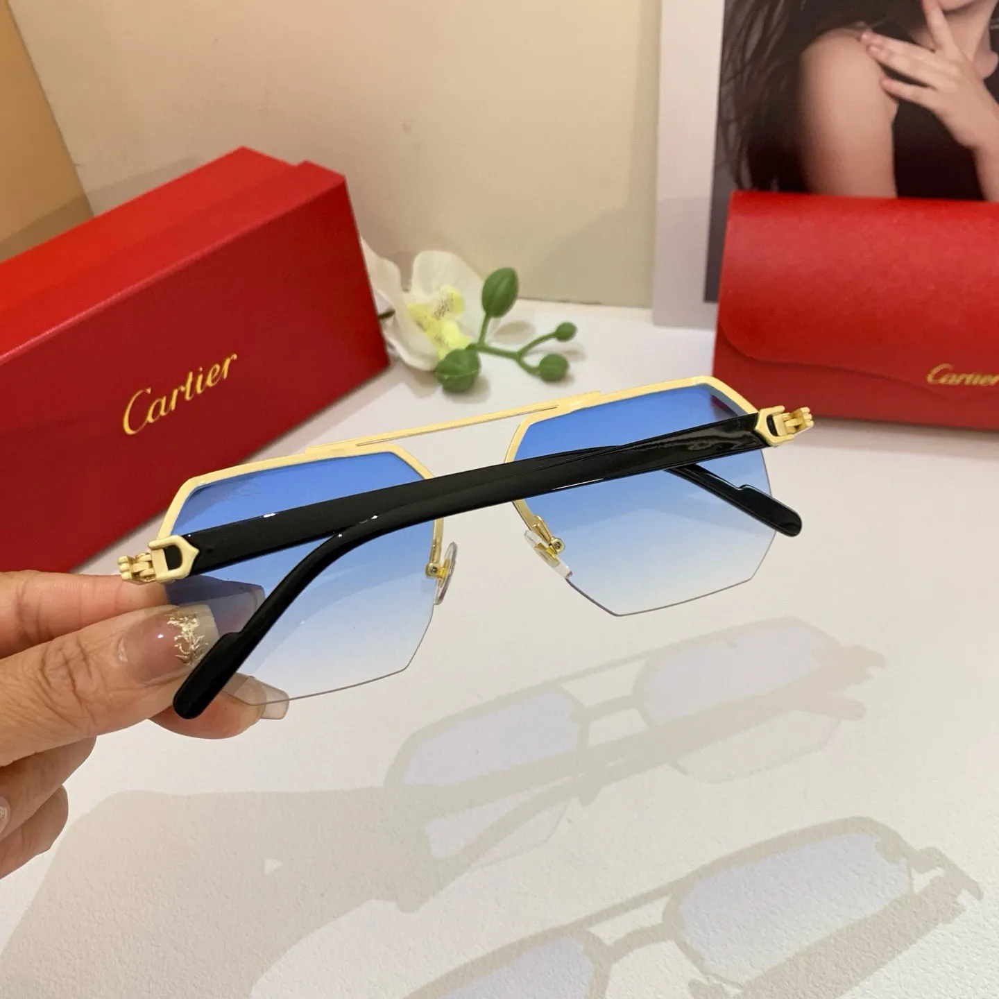 カルティエ新作黒ファッションサングラス - 画像 (5)