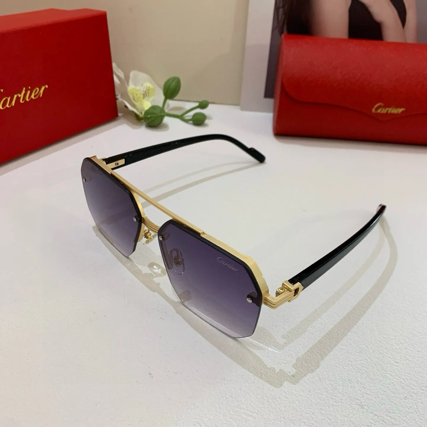 カルティエ新作黒ダイヤモンドサングラス - 画像 (3)