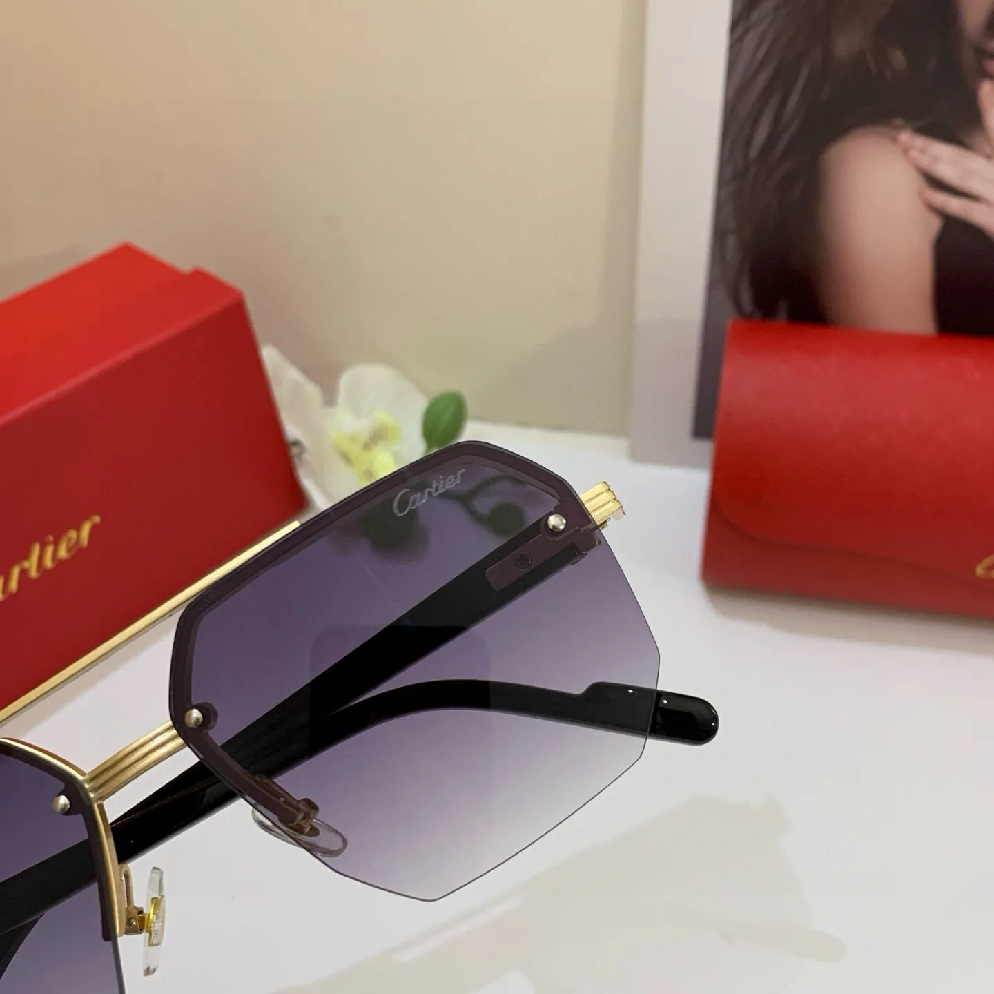 カルティエ新作黒ダイヤモンドサングラス - 画像 (6)