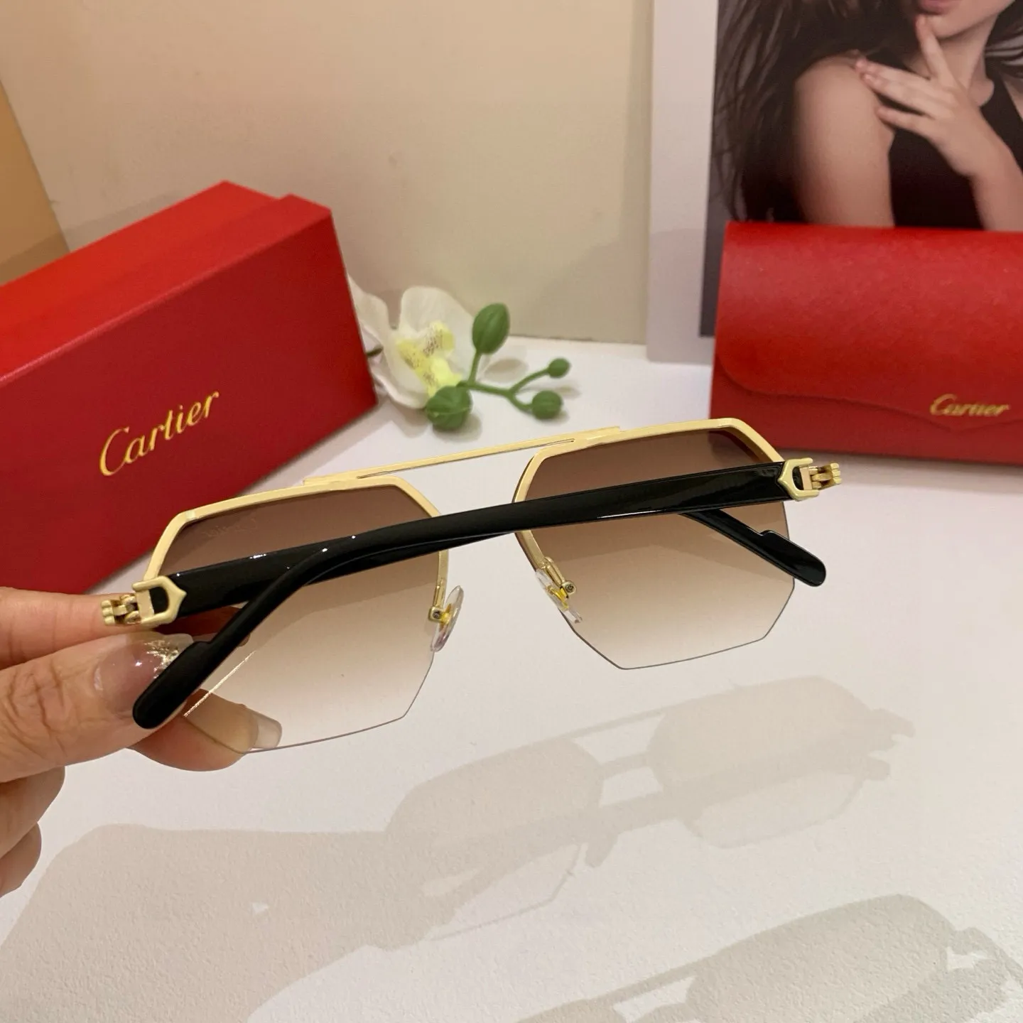 カルティエ新作黒アークサングラス - 画像 (5)