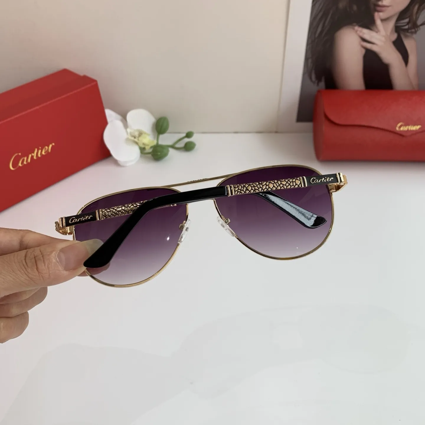 カルティエ新作黒アークサングラス - 画像 (5)