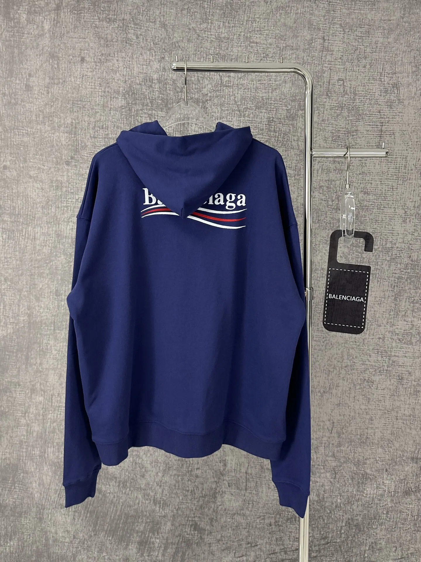 Balenciaga 2025春ブルーコーラーロゴパーカー - 画像 (3)