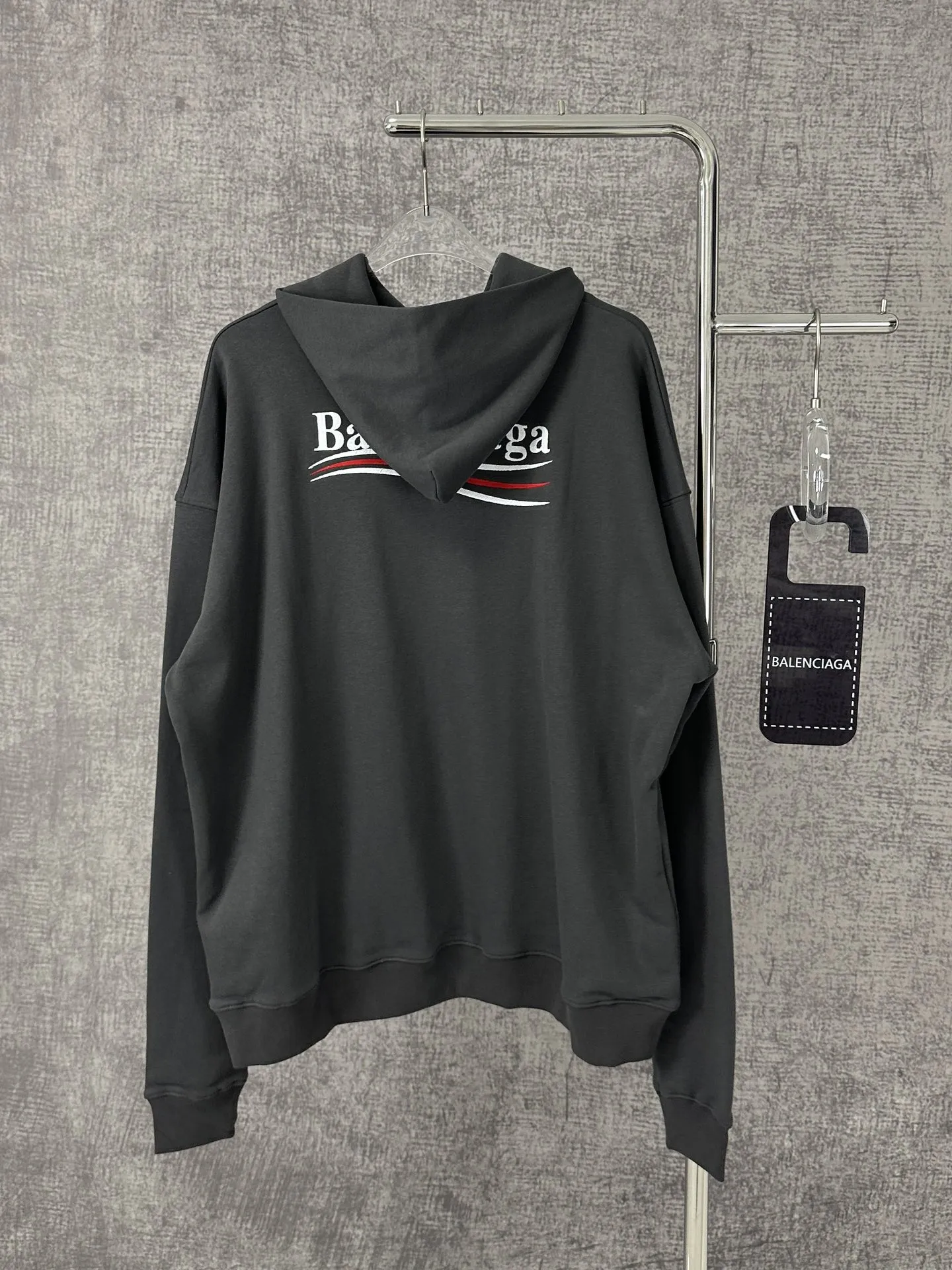 Balenciaga 2025春のブラックコークレタールーズスウェットシャツ - 画像 (3)