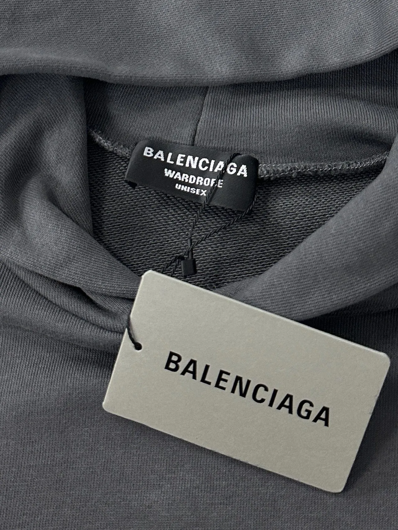 Balenciaga 2025春のブラックコークレタールーズスウェットシャツ - 画像 (6)