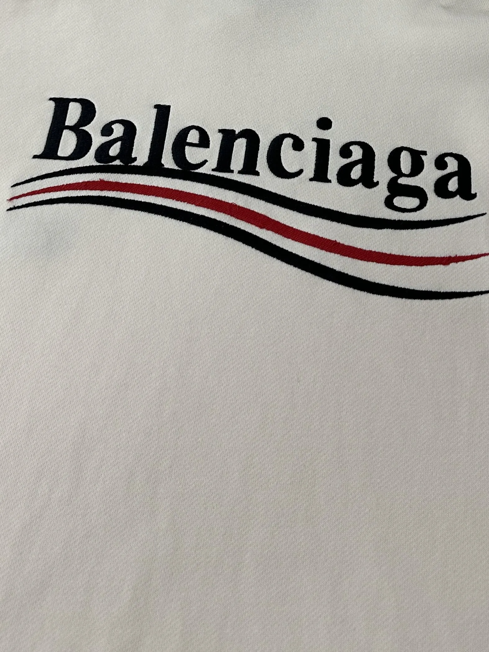 Balenciaga 2025春のオフホワイトのゆったりフード付きスウェットシャツ - 画像 (9)