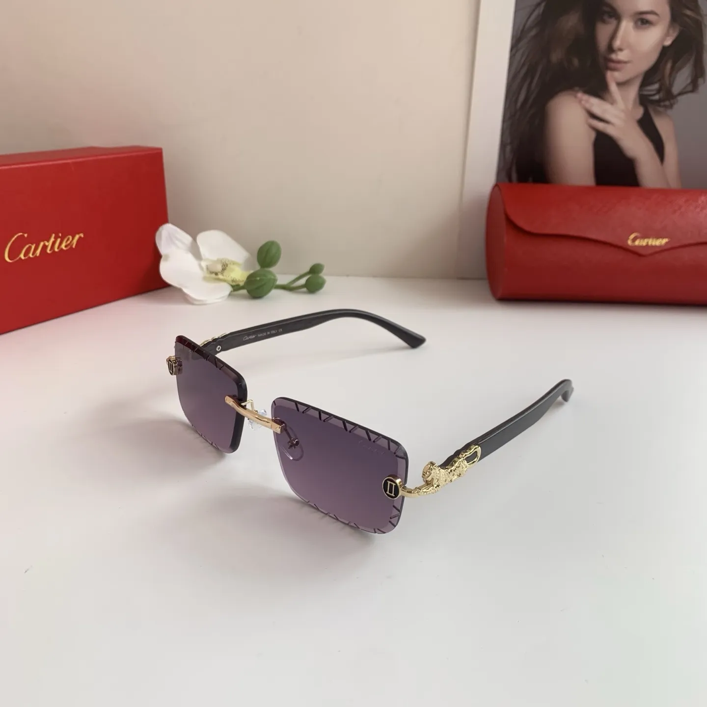 カルティエ新作黒ダイヤモンドサングラス - 画像 (3)