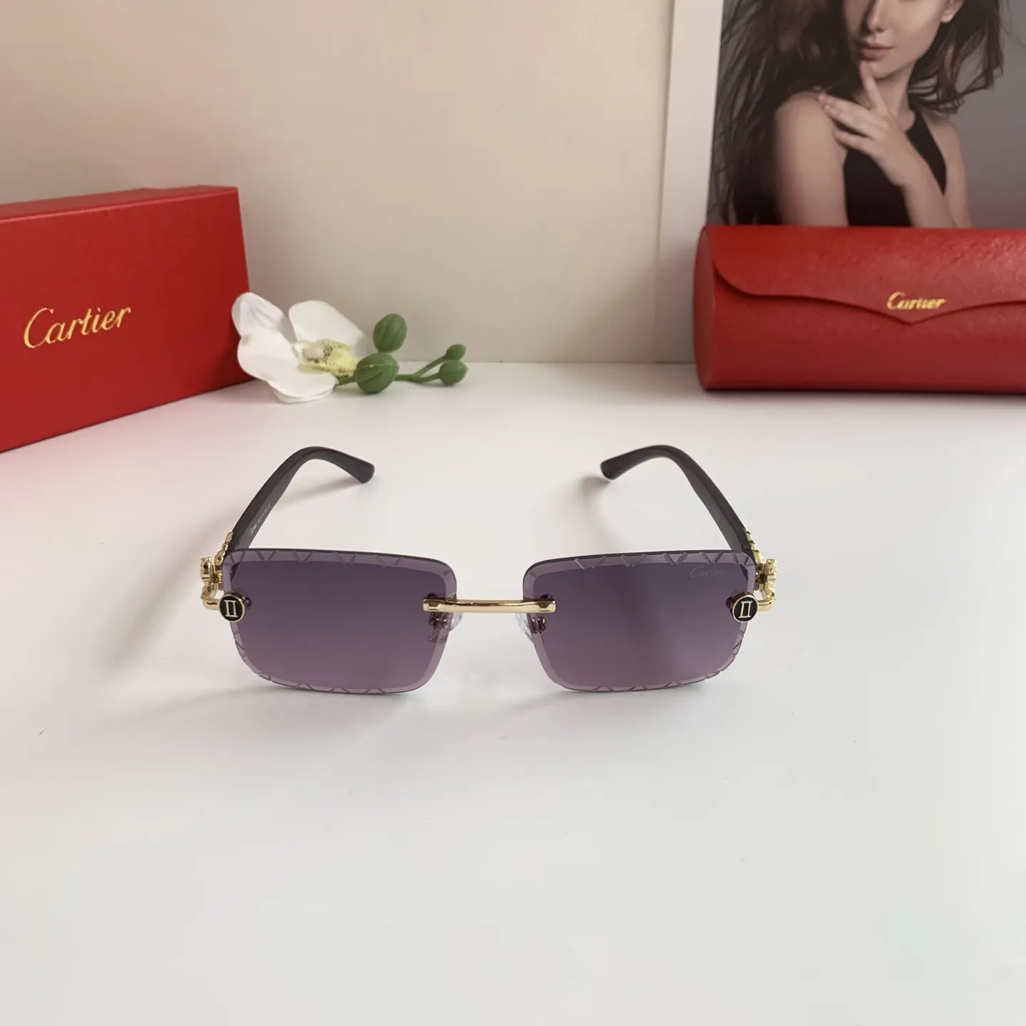 カルティエ新作黒ダイヤモンドサングラス - 画像 (5)