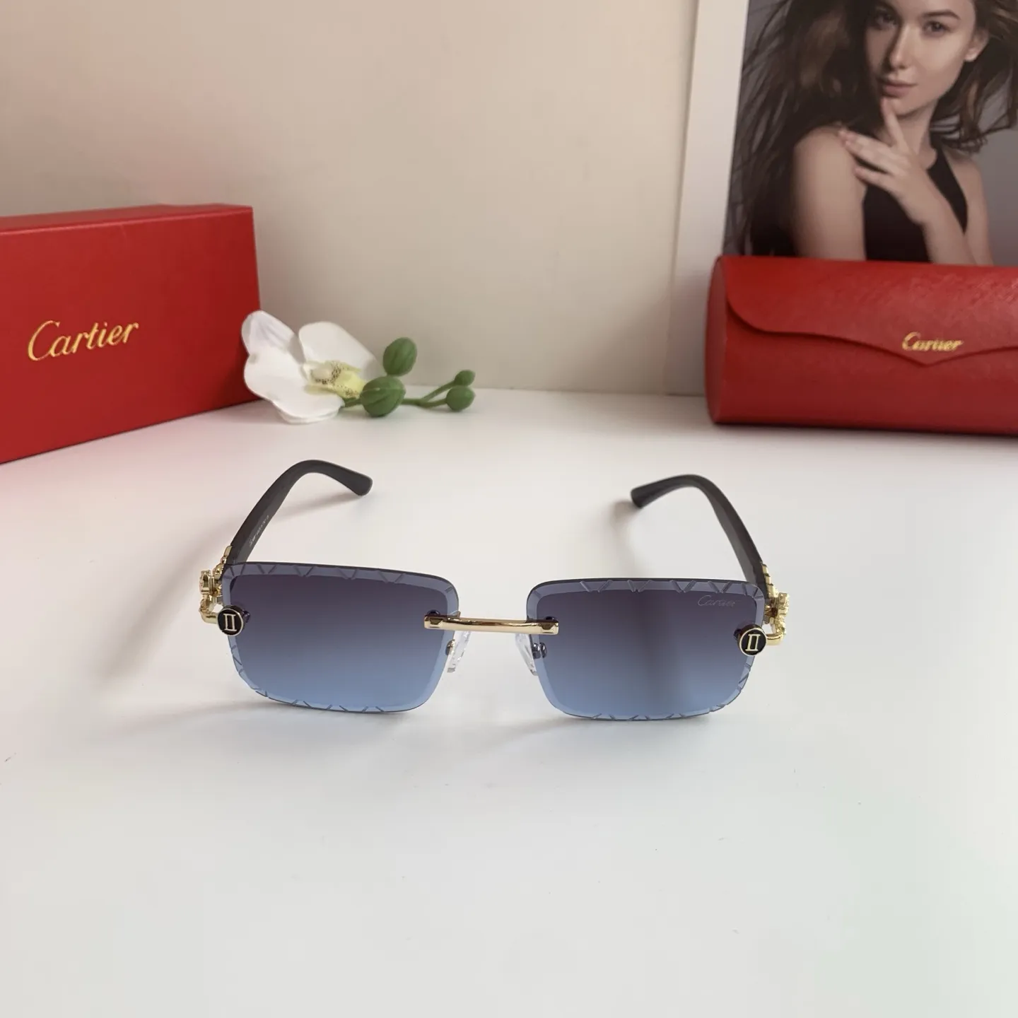 カルティエ新作黒アークファッションサングラス - 画像 (5)