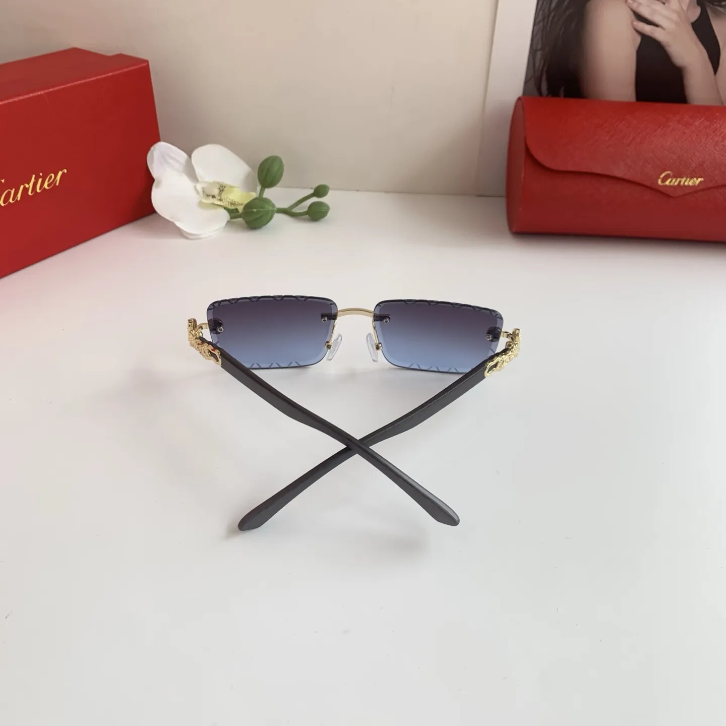 カルティエ新作黒アークファッションサングラス - 画像 (8)