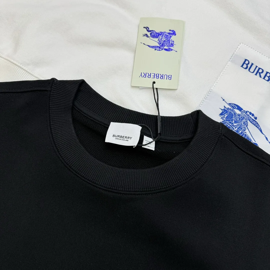Burberry ブラック クラシックパッチ ユニセックススウェット - 画像 (3)