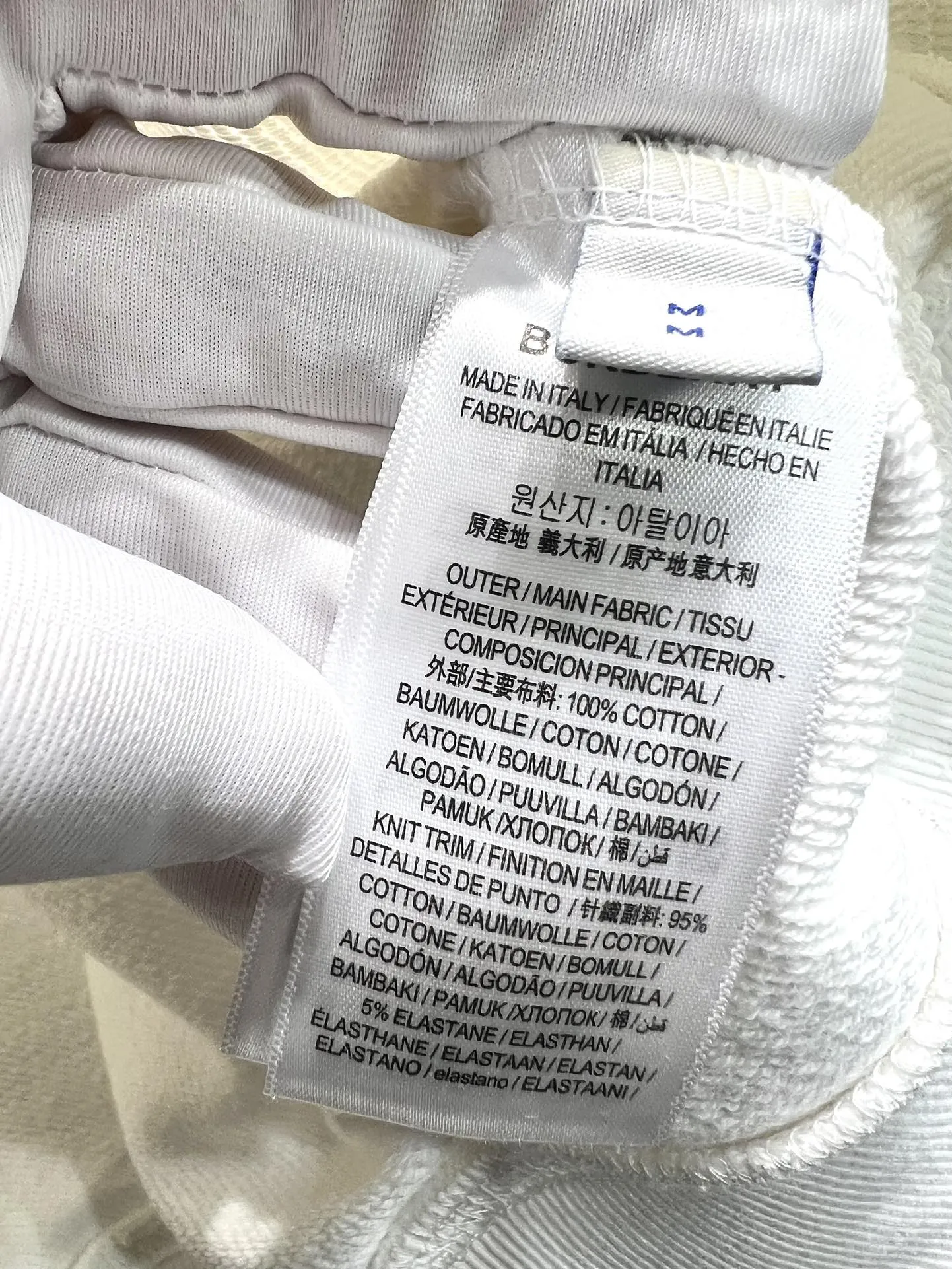 Burberry 白 手書き刺繍 クラシックスウェット - 画像 (9)