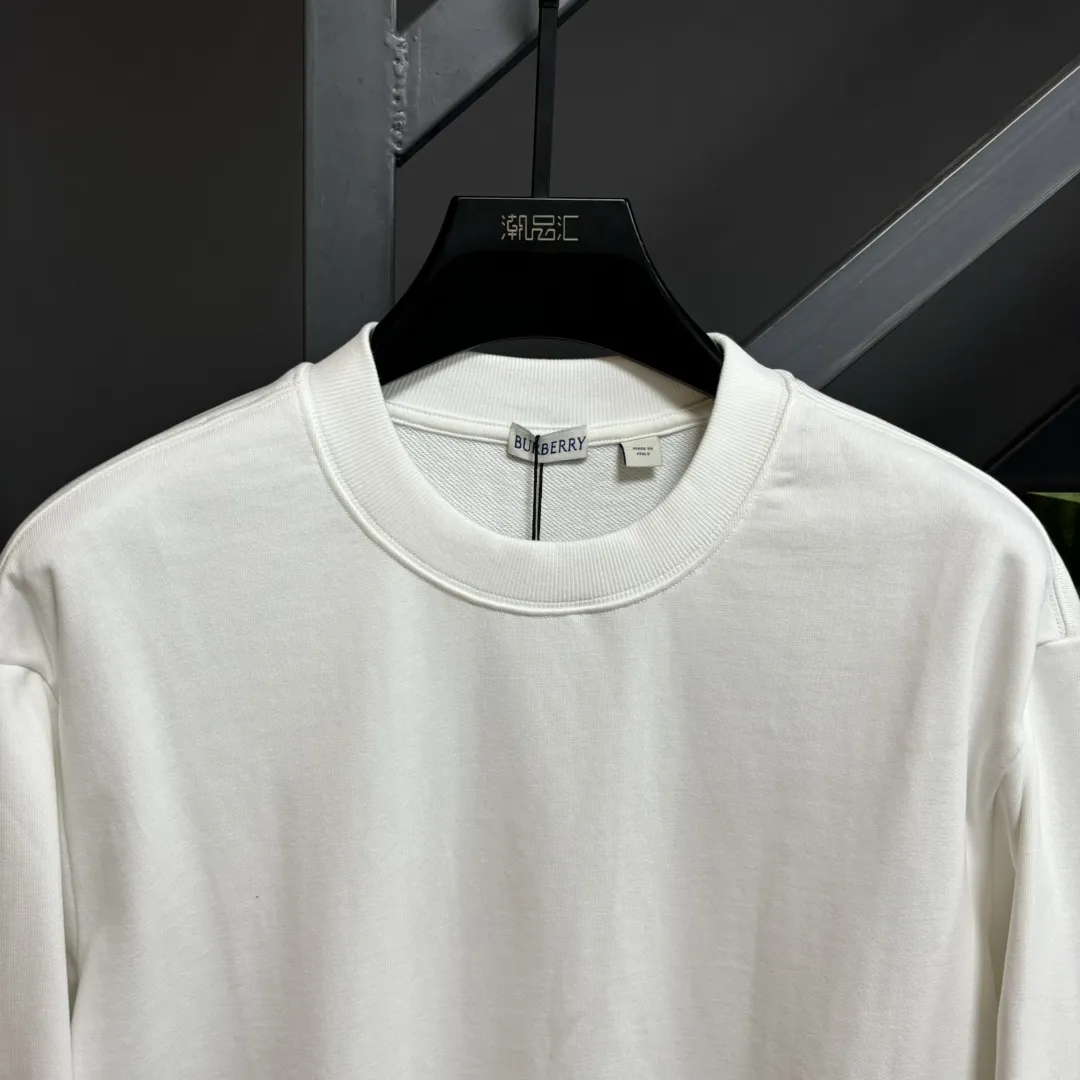 Burberry ホワイトとブラック クラシックロゴスウェット - 画像 (3)