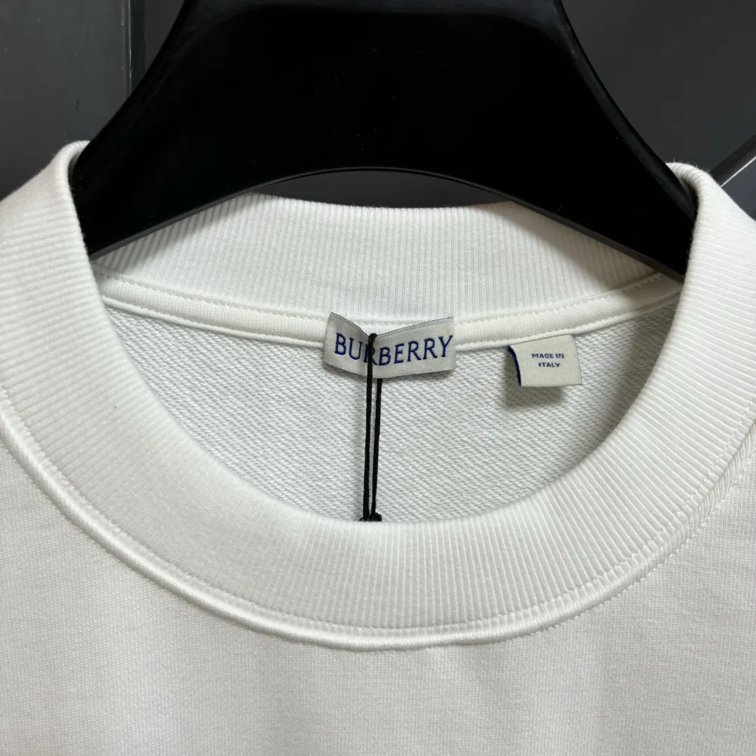 Burberry ホワイトとブラック クラシックロゴスウェット - 画像 (4)