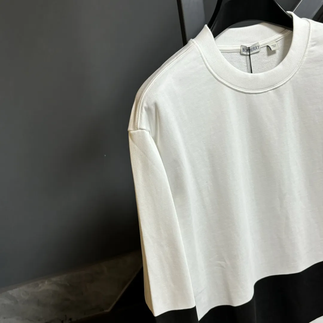 Burberry ホワイトとブラック クラシックロゴスウェット - 画像 (8)