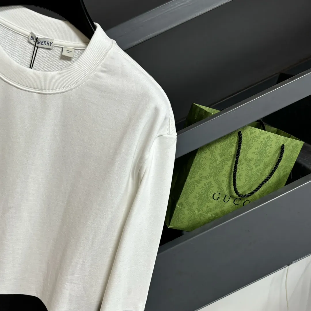 Burberry ホワイトとブラック クラシックロゴスウェット - 画像 (9)