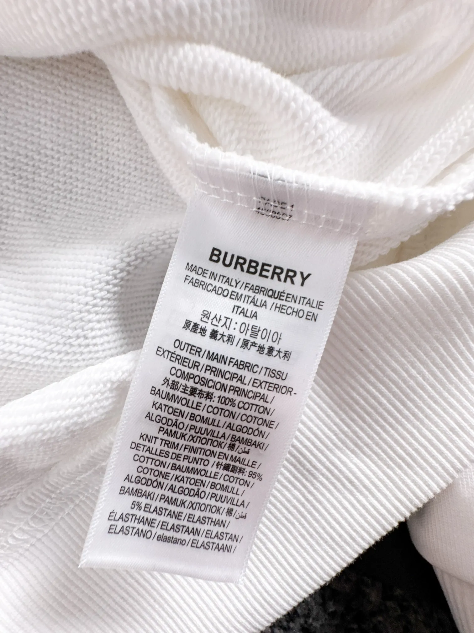 Burberry 25ss ホワイト 戦馬刺繍パーカー - 画像 (10)