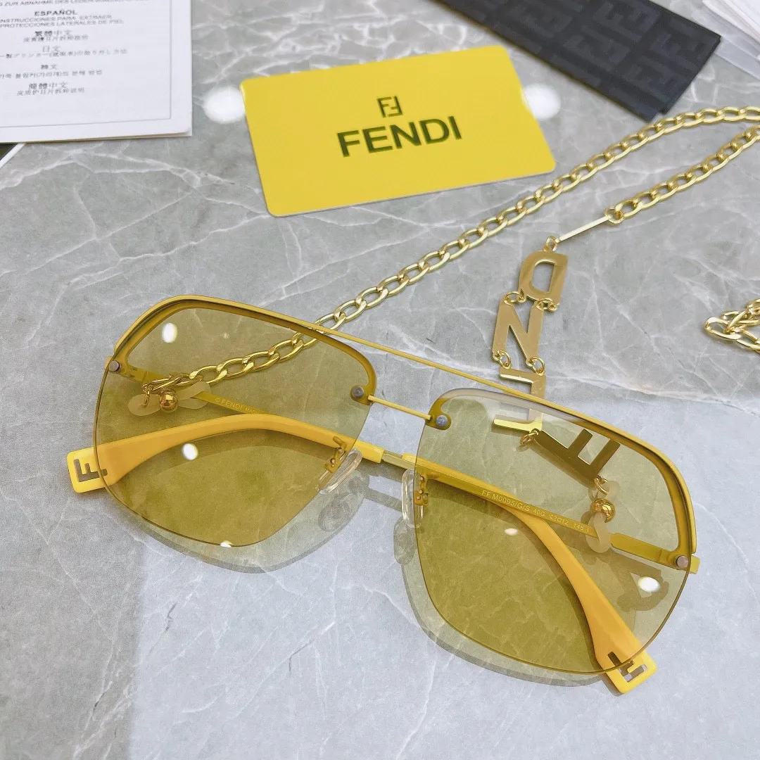 FENDI新作黒サングラスファッションチェーン - 画像 (3)