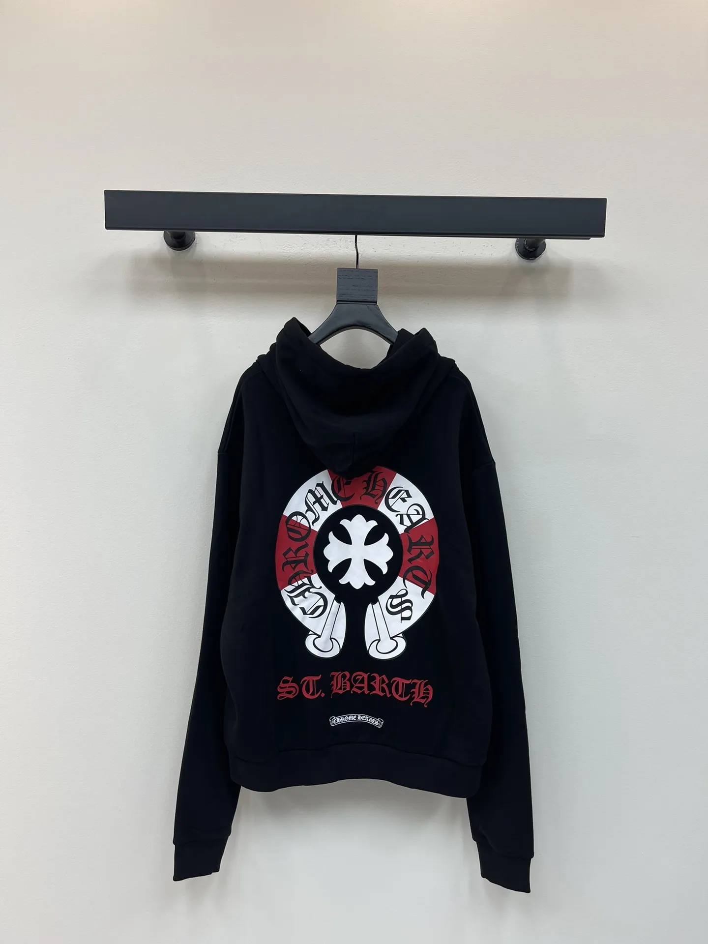 Chrome Hearts ブラックレタープリントジップパーカー - 画像 (8)
