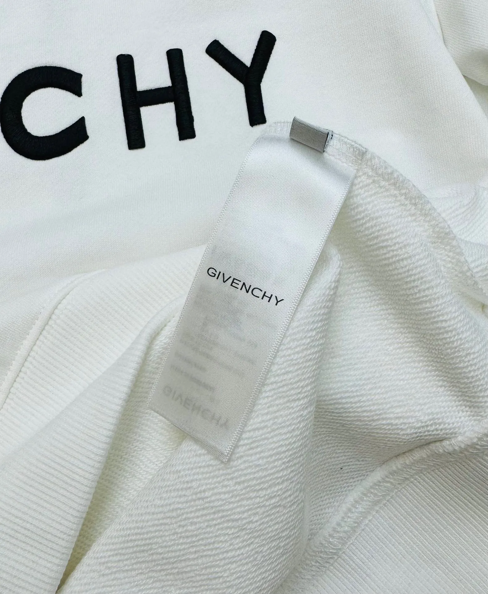 Givenchy ホワイト ロゴバックプリント クルーネックスウェット - 画像 (8)