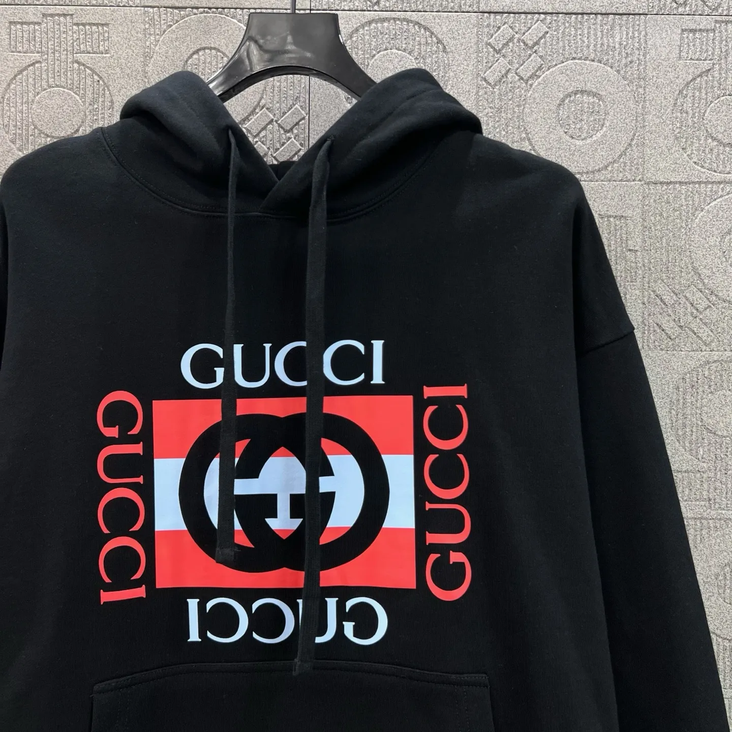 GUCCI 2025新しい黒のブロック体スウェットシャツ - 画像 (9)