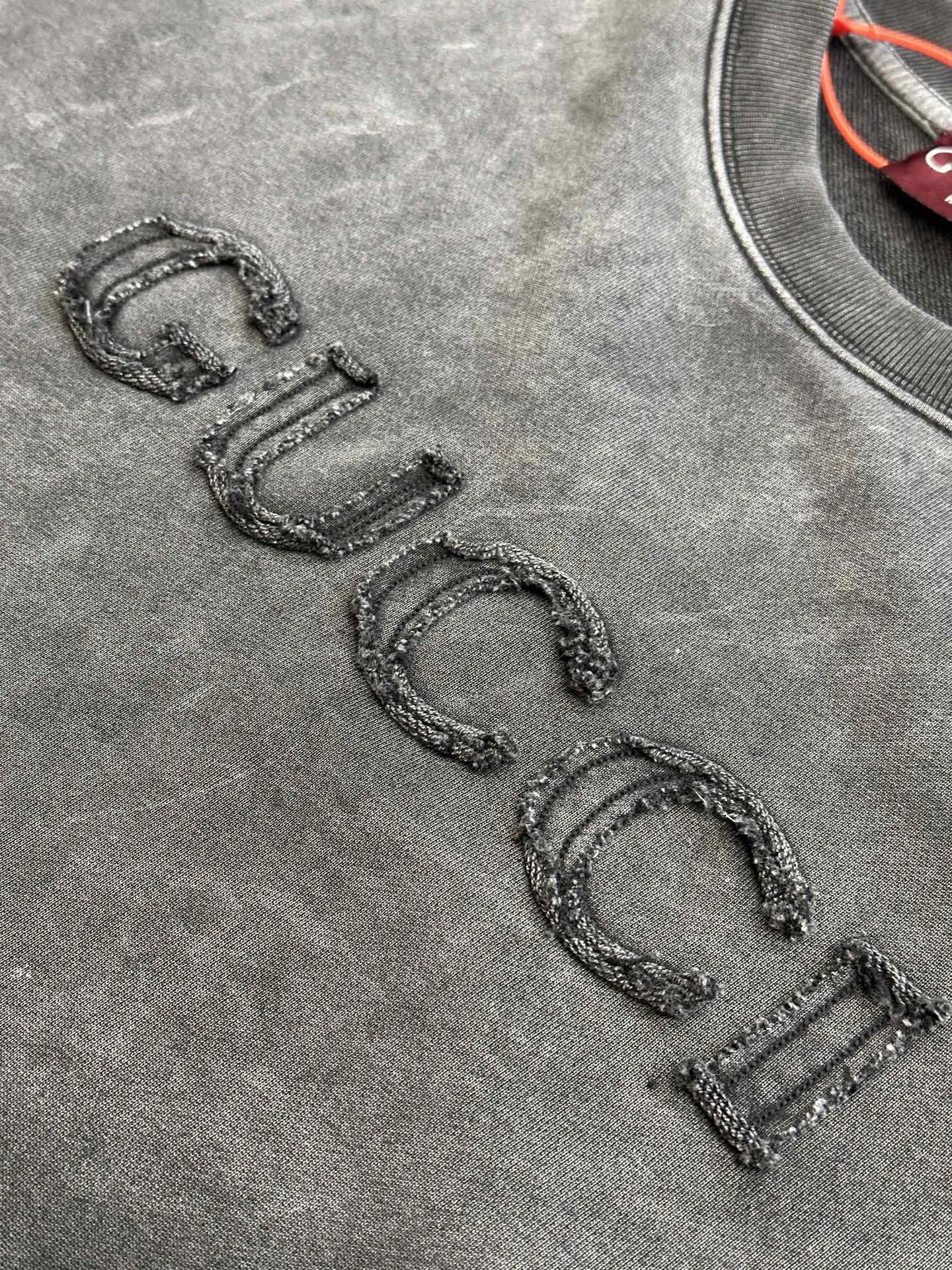 Gucci グレー パッチワーク刺繍スウェット - 画像 (8)