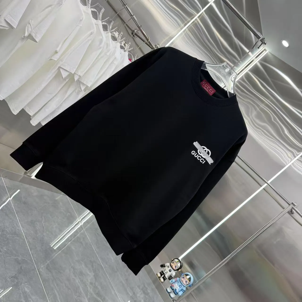 GUCCI 2025年秋冬新作 ブラック 長袖 スエード - 画像 (3)