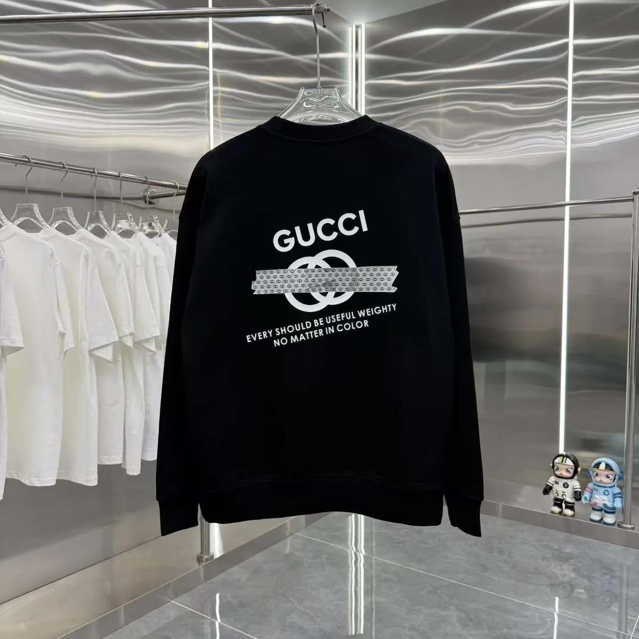 GUCCI 2025年秋冬新作 ブラック 長袖 スエード - 画像 (8)
