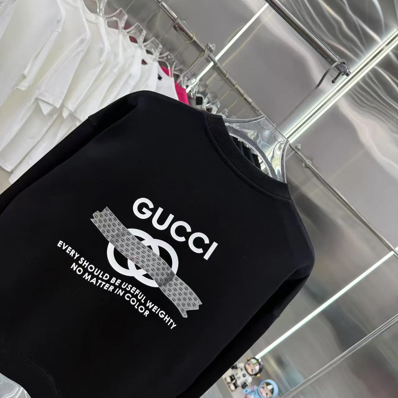 GUCCI 2025年秋冬新作 ブラック 長袖 スエード - 画像 (9)