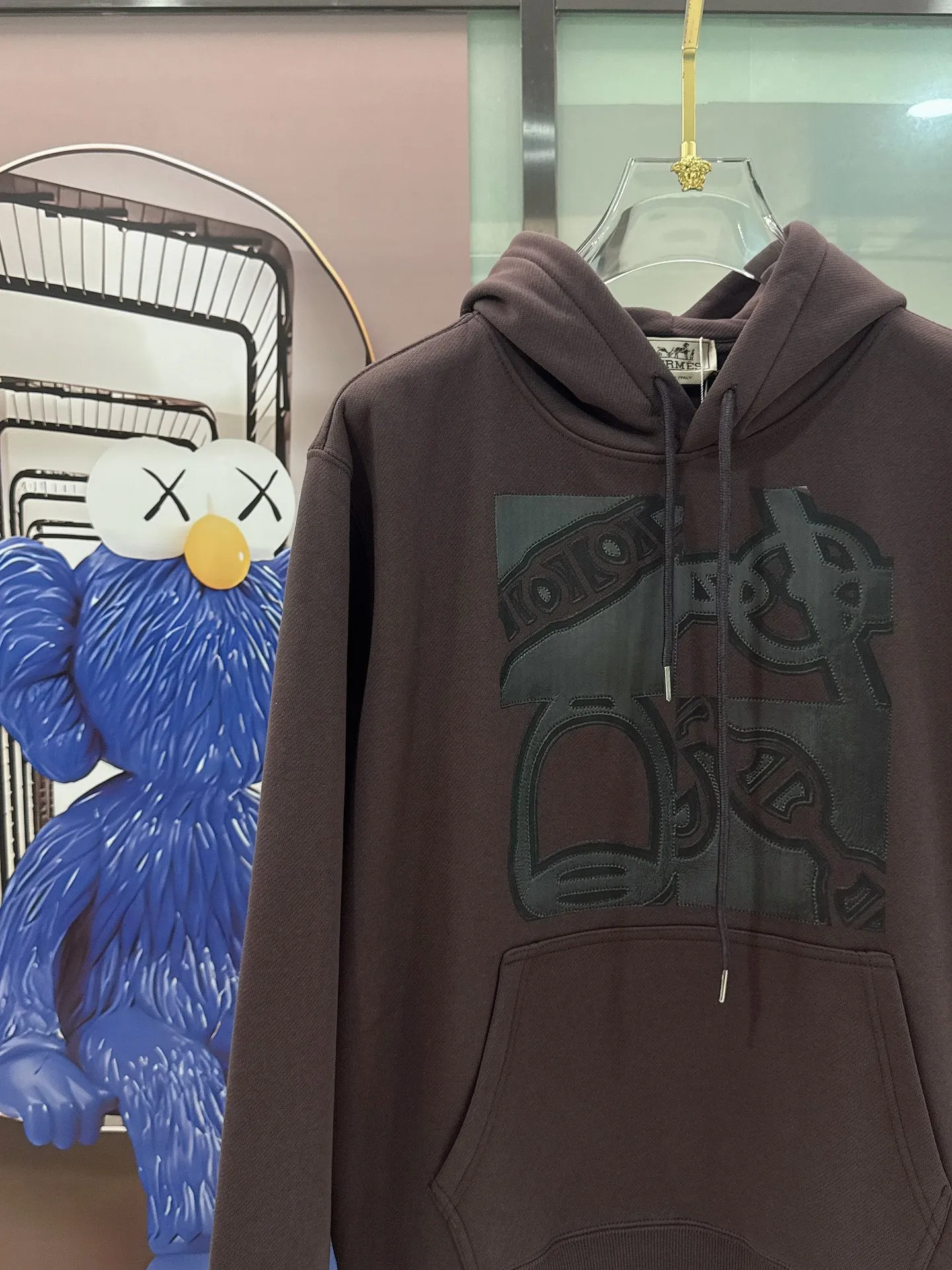 Hermès ss ダークブラウン 長袖フーディ - 画像 (3)
