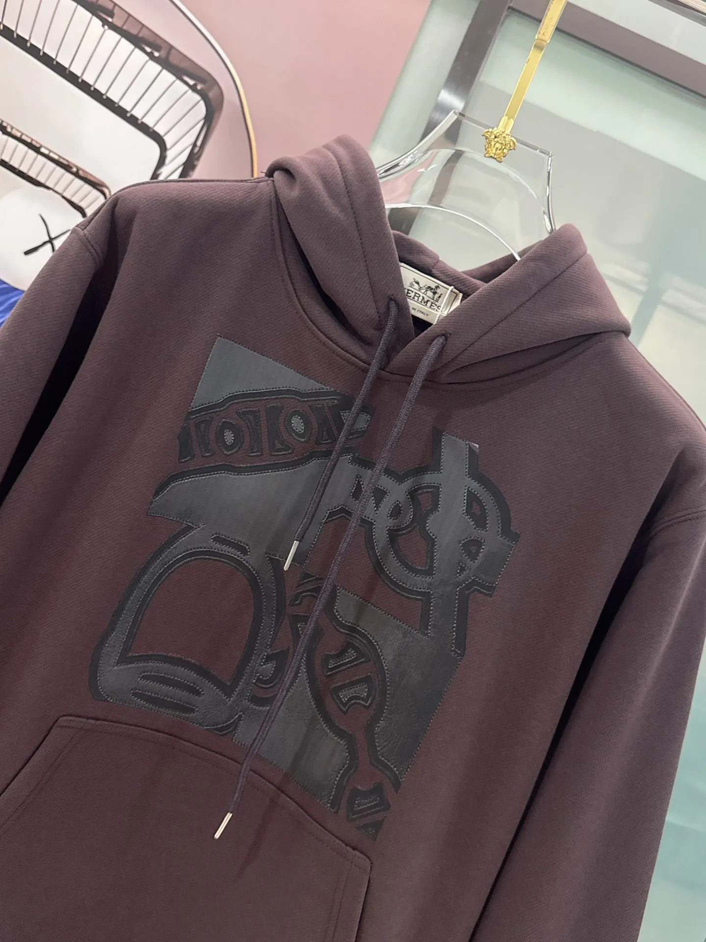 Hermès ss ダークブラウン 長袖フーディ - 画像 (4)