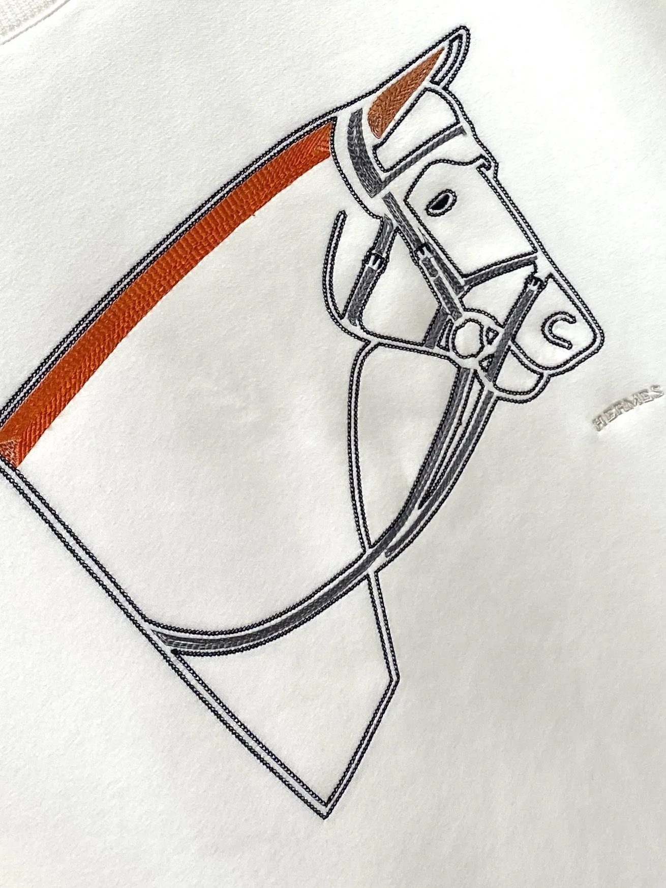 エルメス 2025新作スウェット ホワイト刺繍デザイン - 画像 (5)