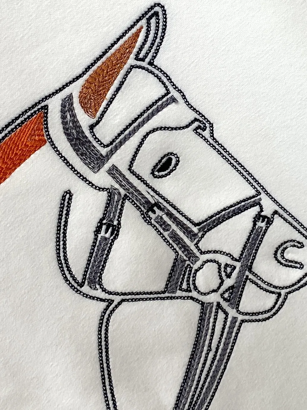 エルメス 2025新作スウェット ホワイト刺繍デザイン - 画像 (6)