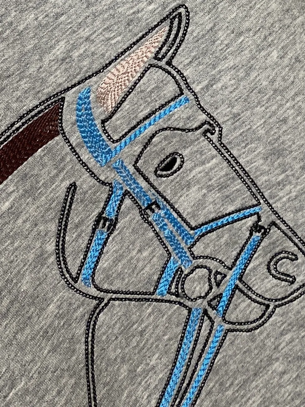 エルメス グレー刺繍ロゴ 2025新作スウェット - 画像 (6)