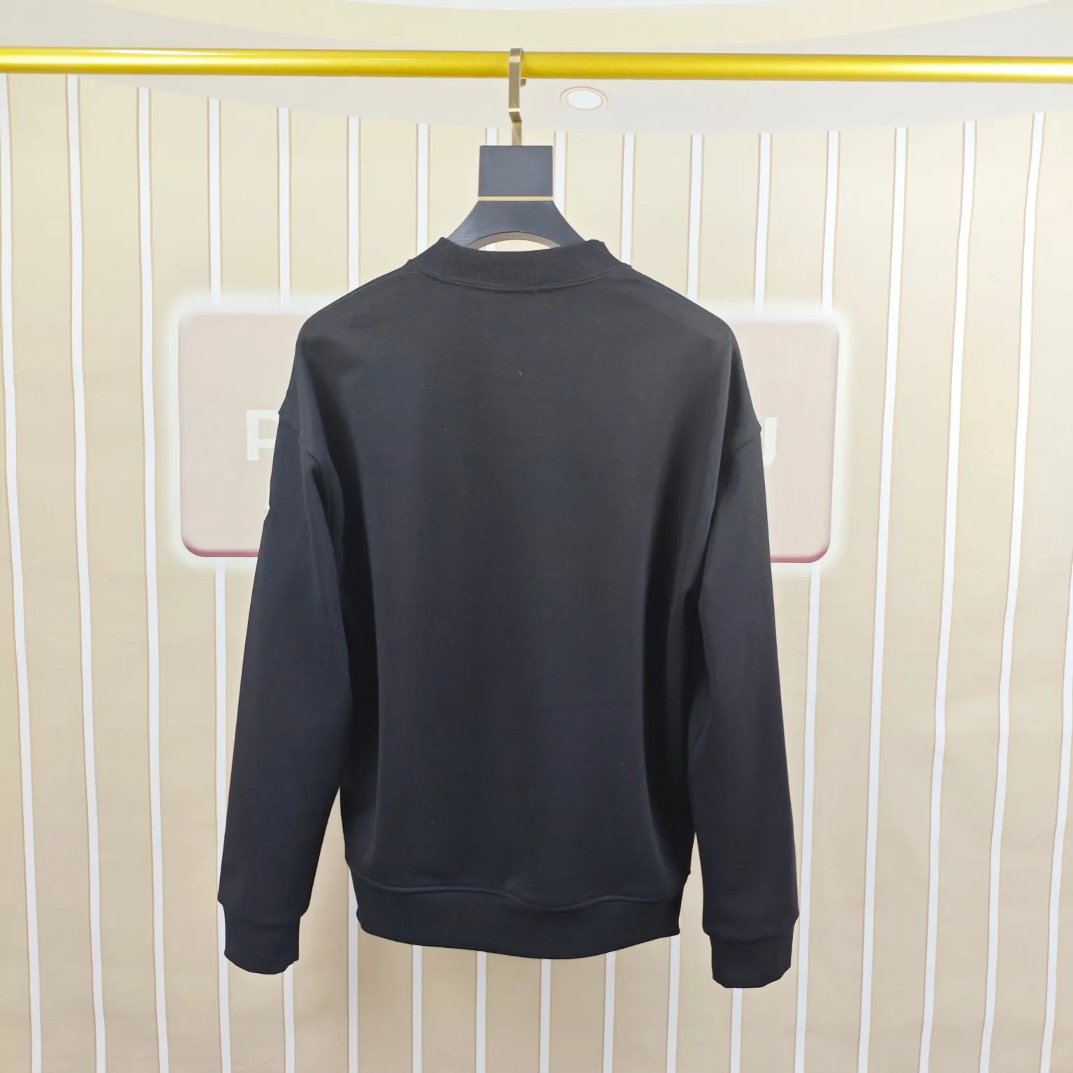 Moncler 新しい黒のメンズカジュアルスウェットシャツ - 画像 (3)