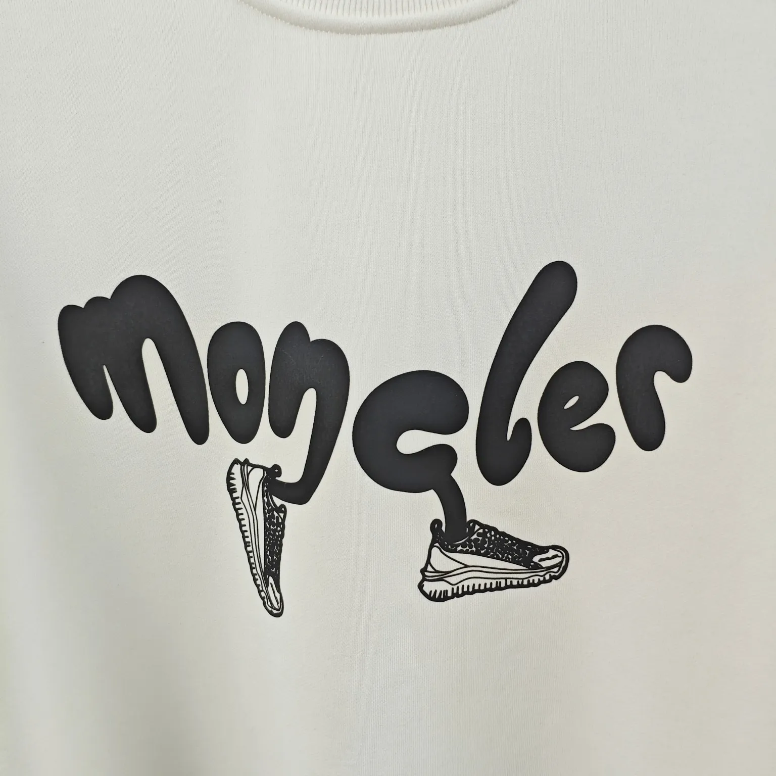 Moncler メンズホワイトカジュアルスウェットシャツ - 画像 (6)