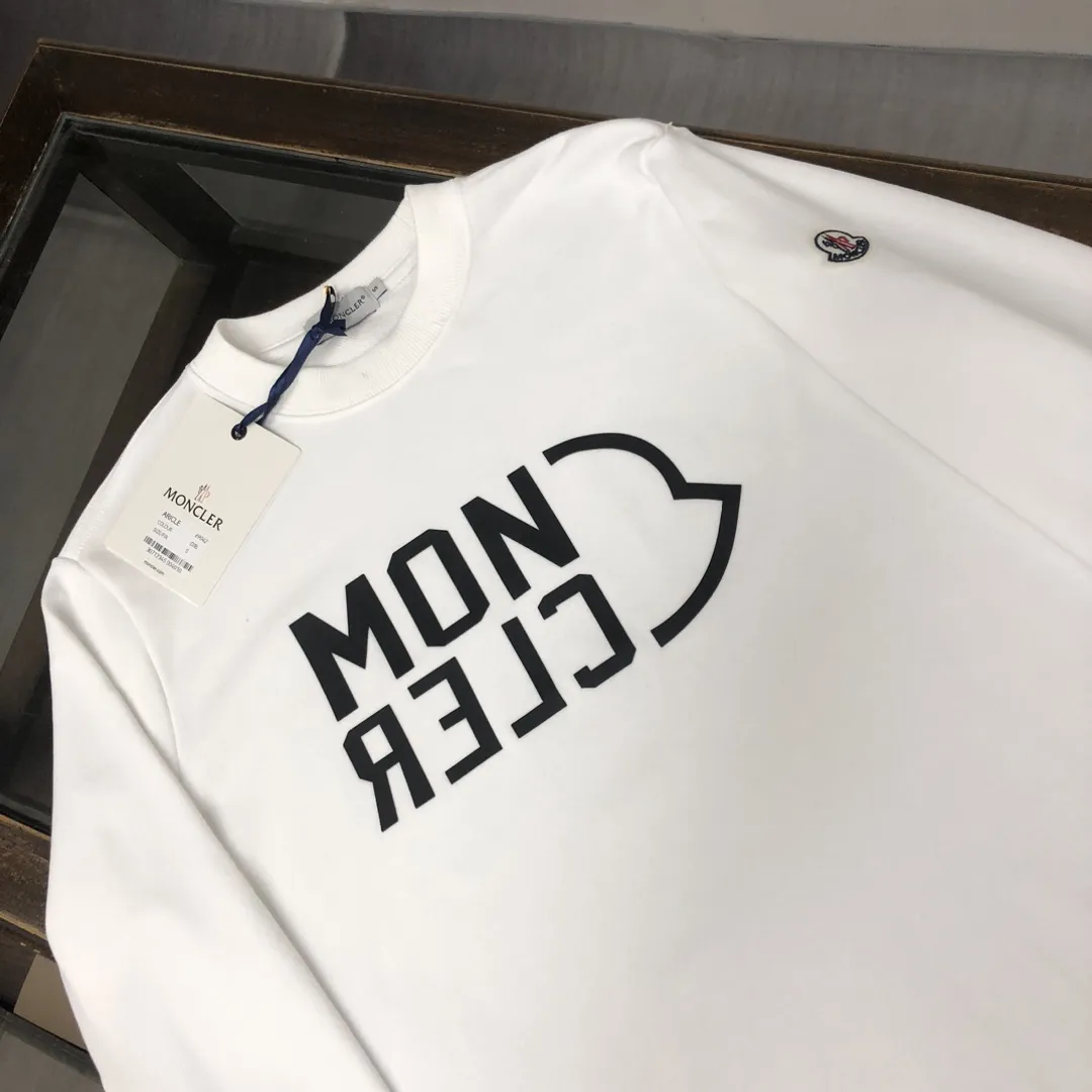 Moncler 白黒 時尚ラウンドネックスウェット - 画像 (3)