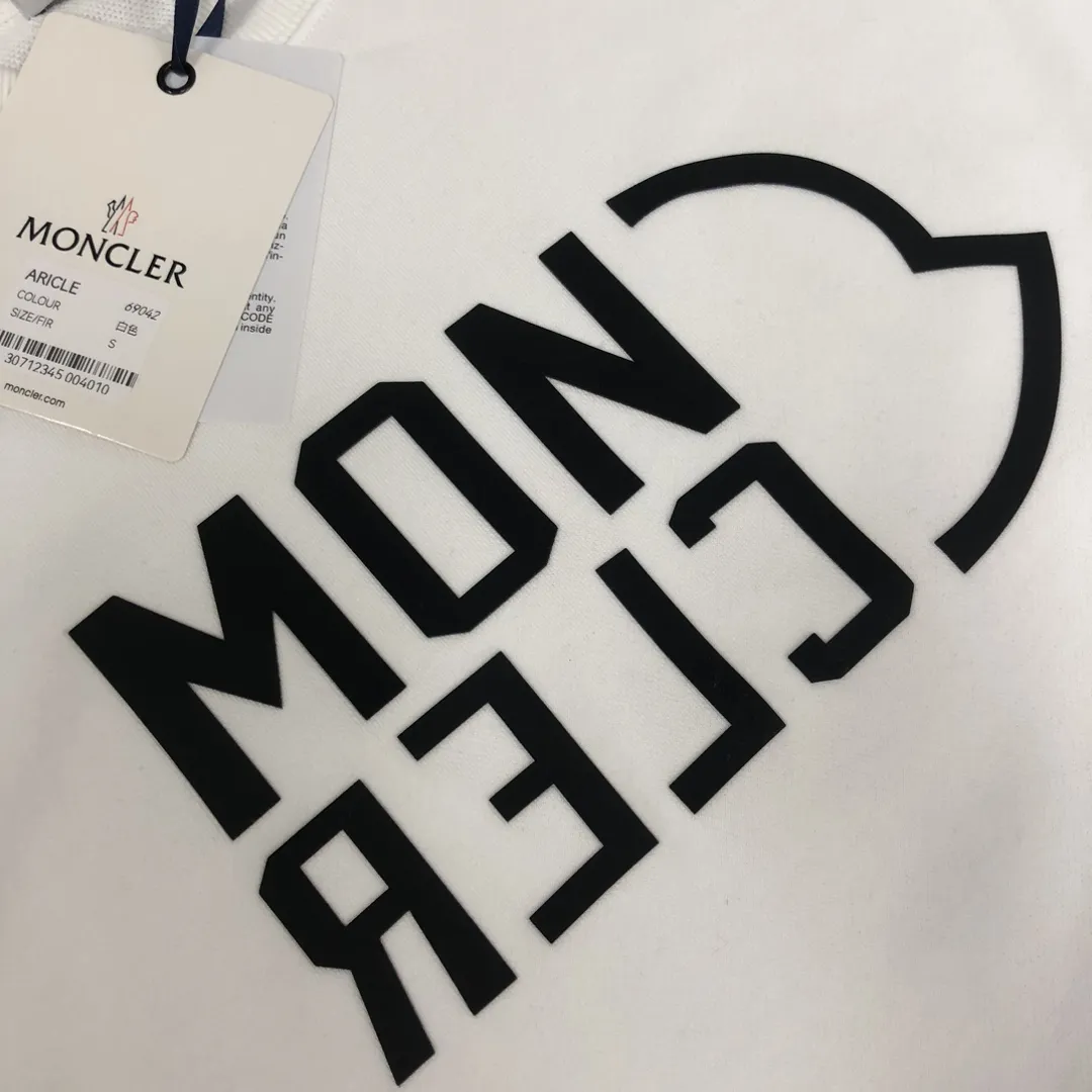 Moncler 白黒 時尚ラウンドネックスウェット - 画像 (5)