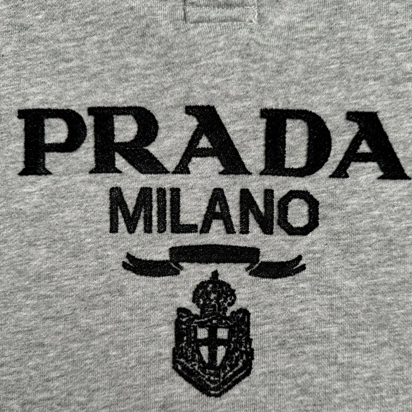 PRADA グレー刺繍POLOスウェットオーバーサイズ - 画像 (8)