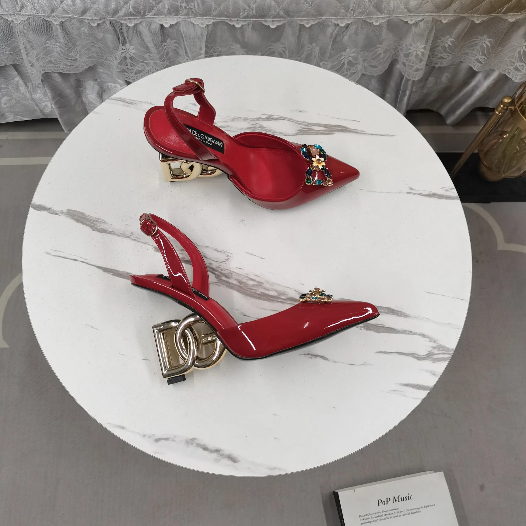 DOLCE&GABBANA赤レッドヒールサンダル新作 - 画像 (3)