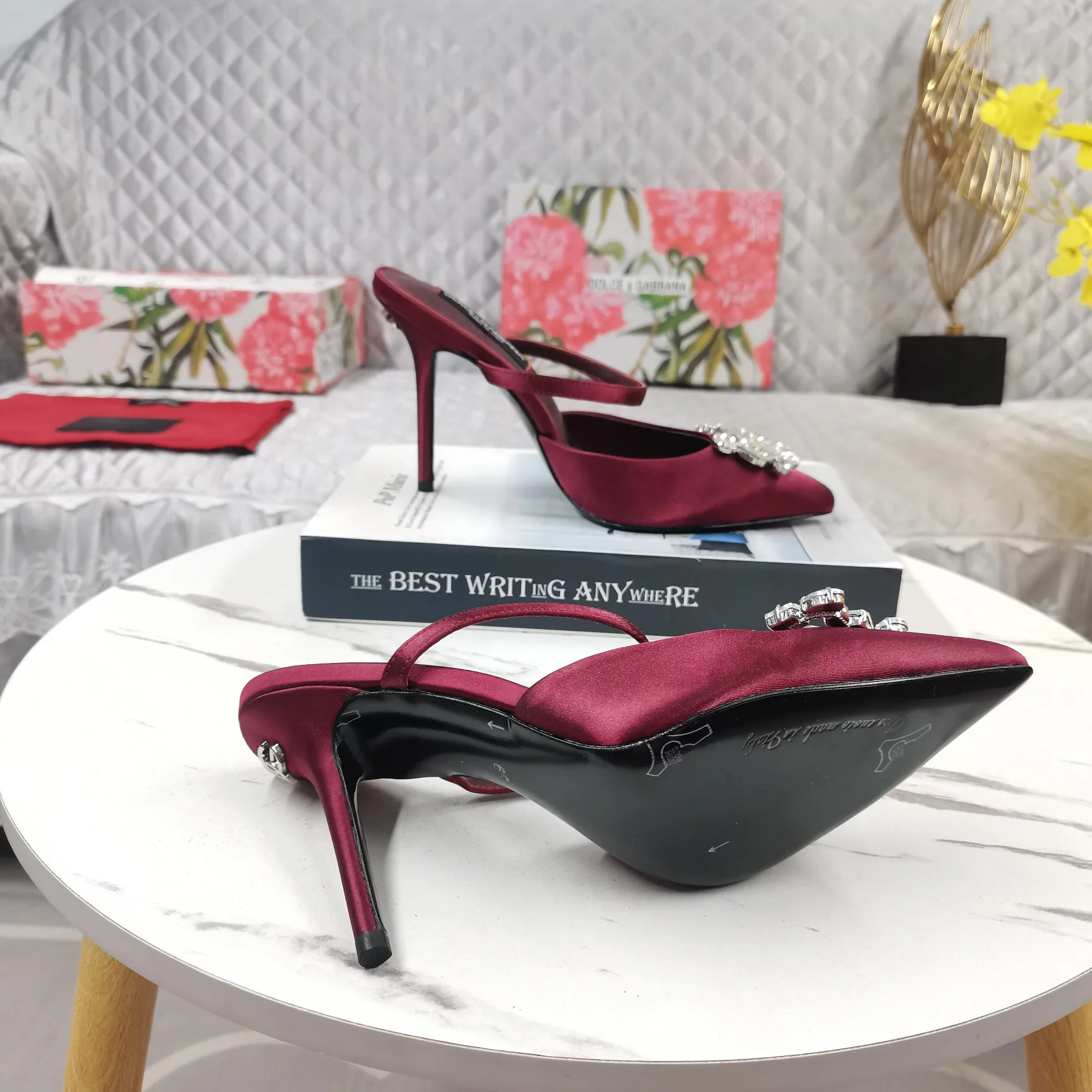 Dolce&Gabbana 赤色スリッパ 新作チャンキーヒール - 画像 (10)