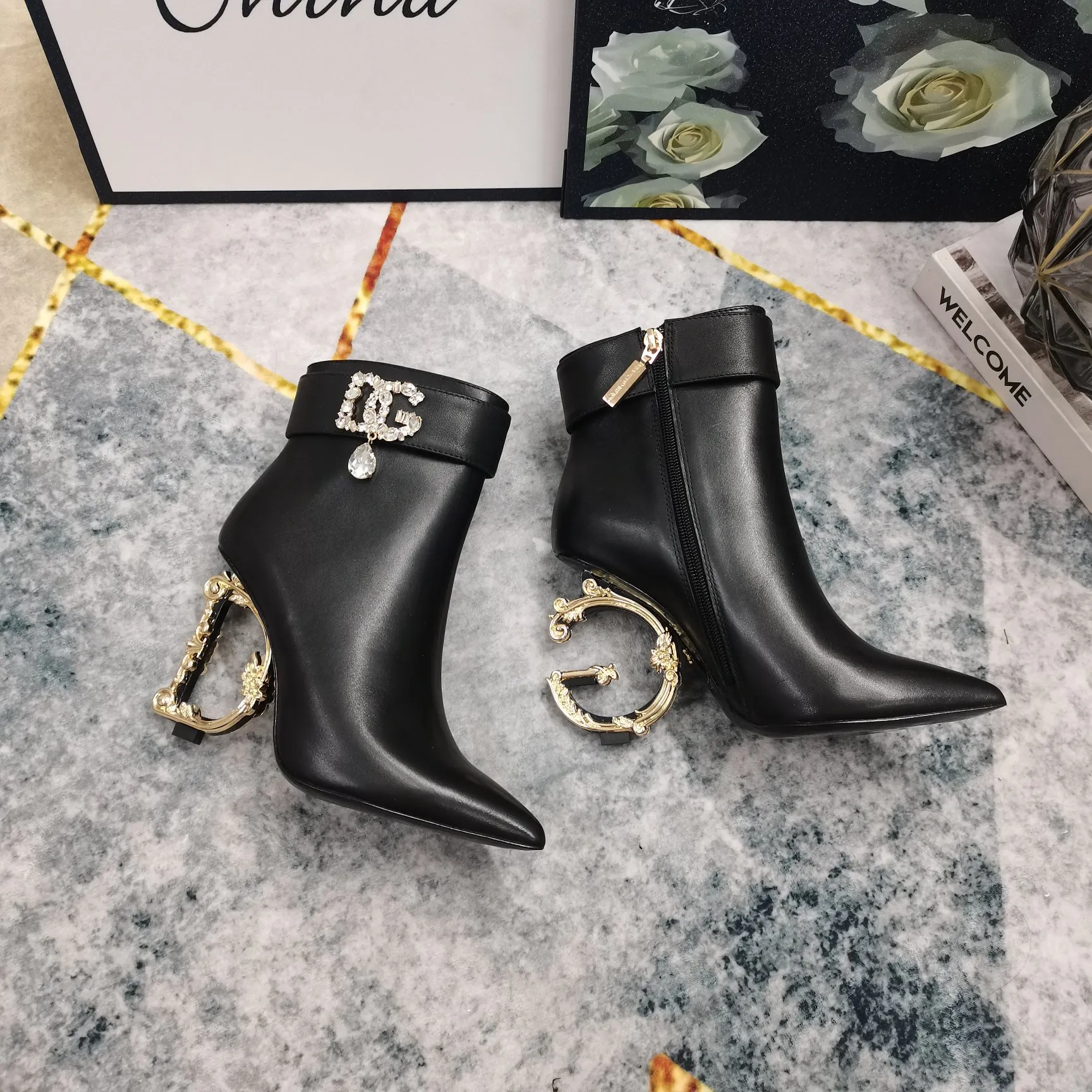 DOLCE&GABBANA ブラック 高品質なモデル アンクルブーツ - 画像 (5)