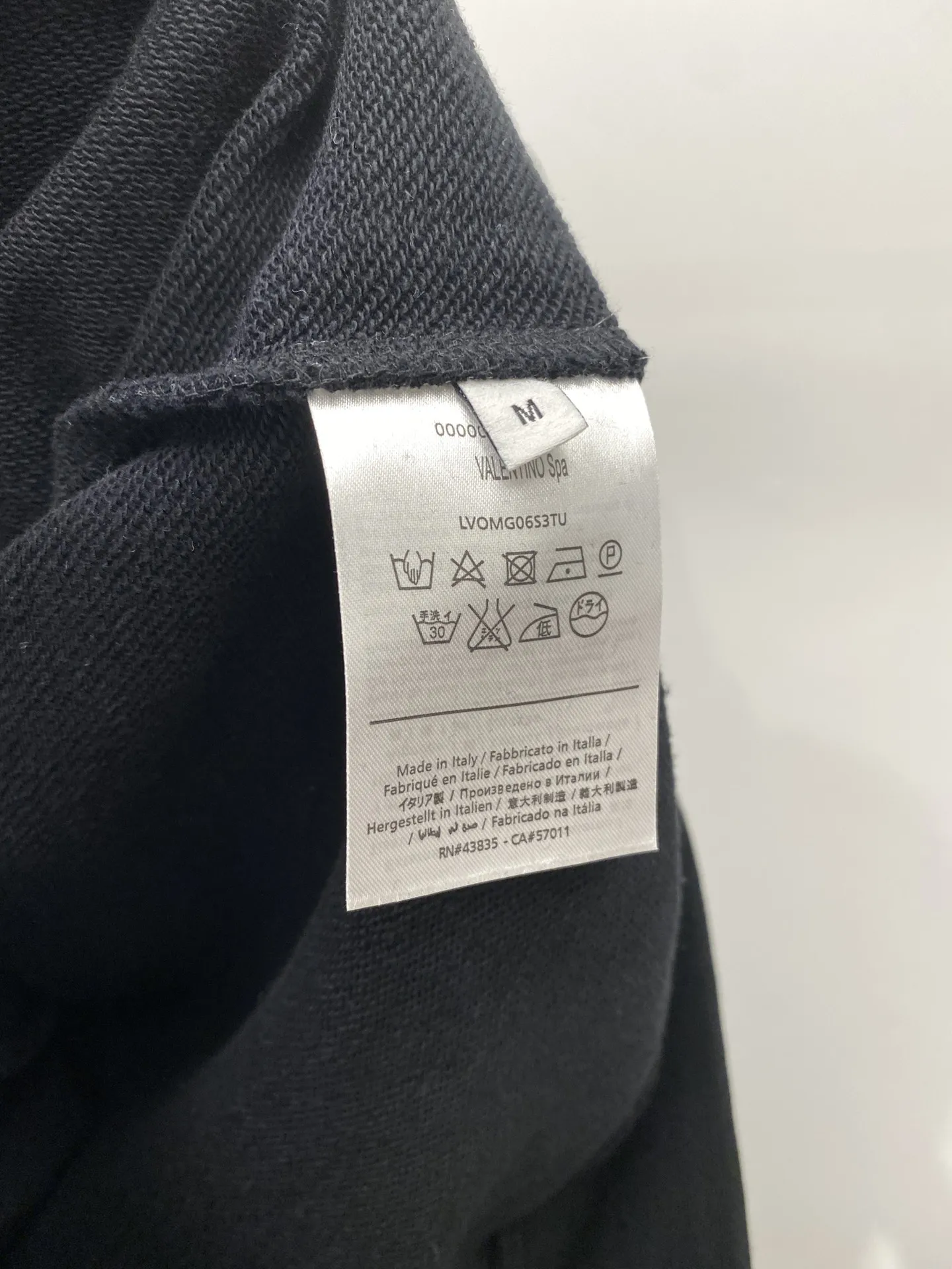 ジジハディッドヴァレンティノ黒新作パーカー - 画像 (9)