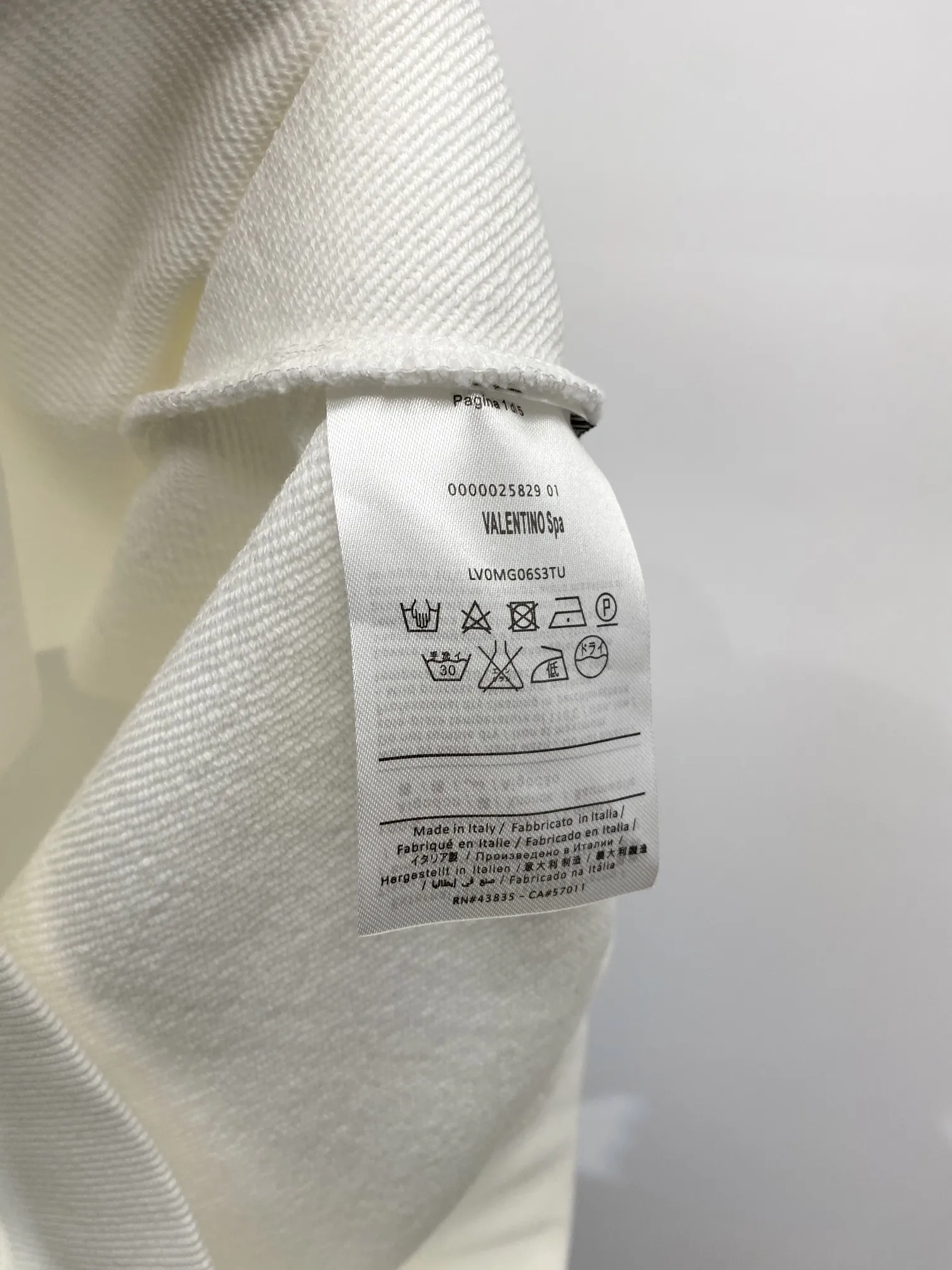 Valentino 2025新品ベージュスウェットシャツ - 画像 (9)