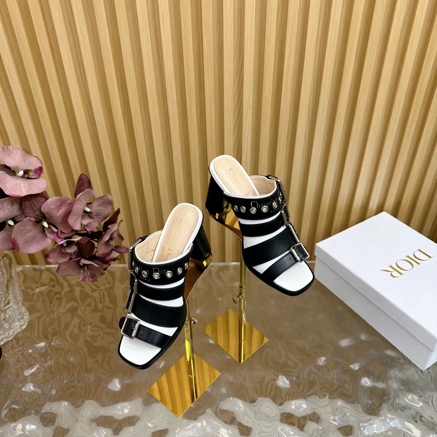 Diorディオル新作カラーマッチングハイヒールサンダル