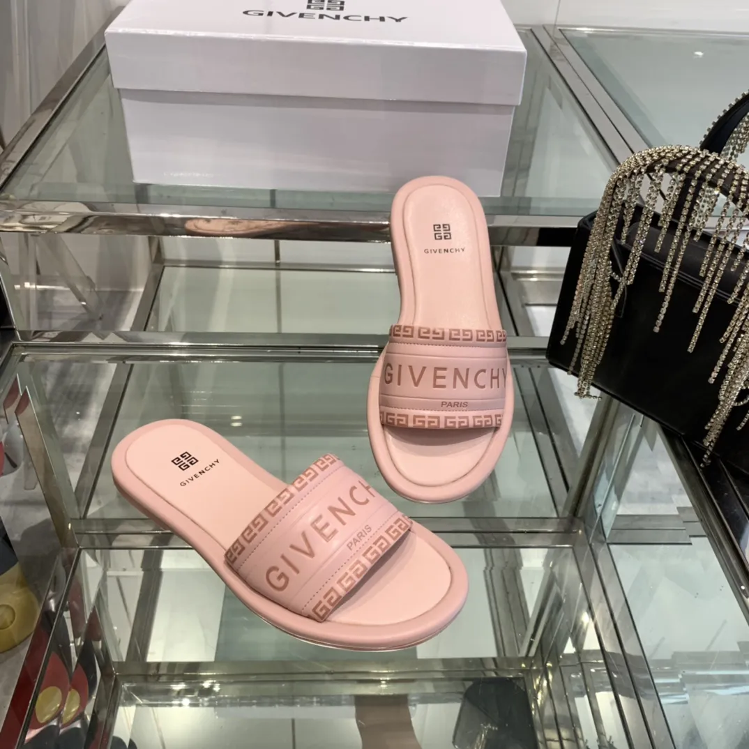GIVENCHY 2024ss新作ピンクフラットサンダル - 画像 (7)