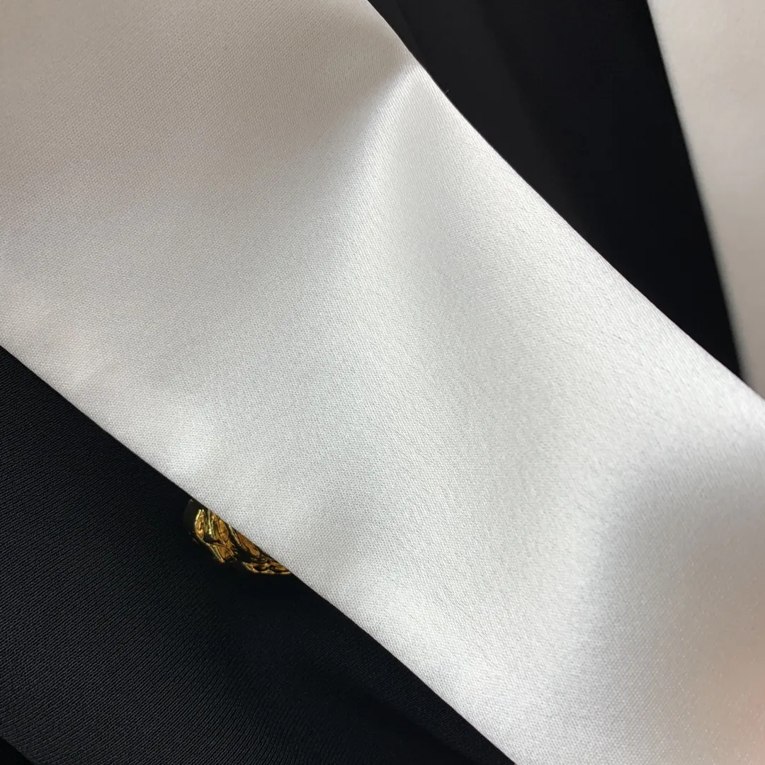 Balmainバールマン新作黒スプライシングコート - 画像 (6)