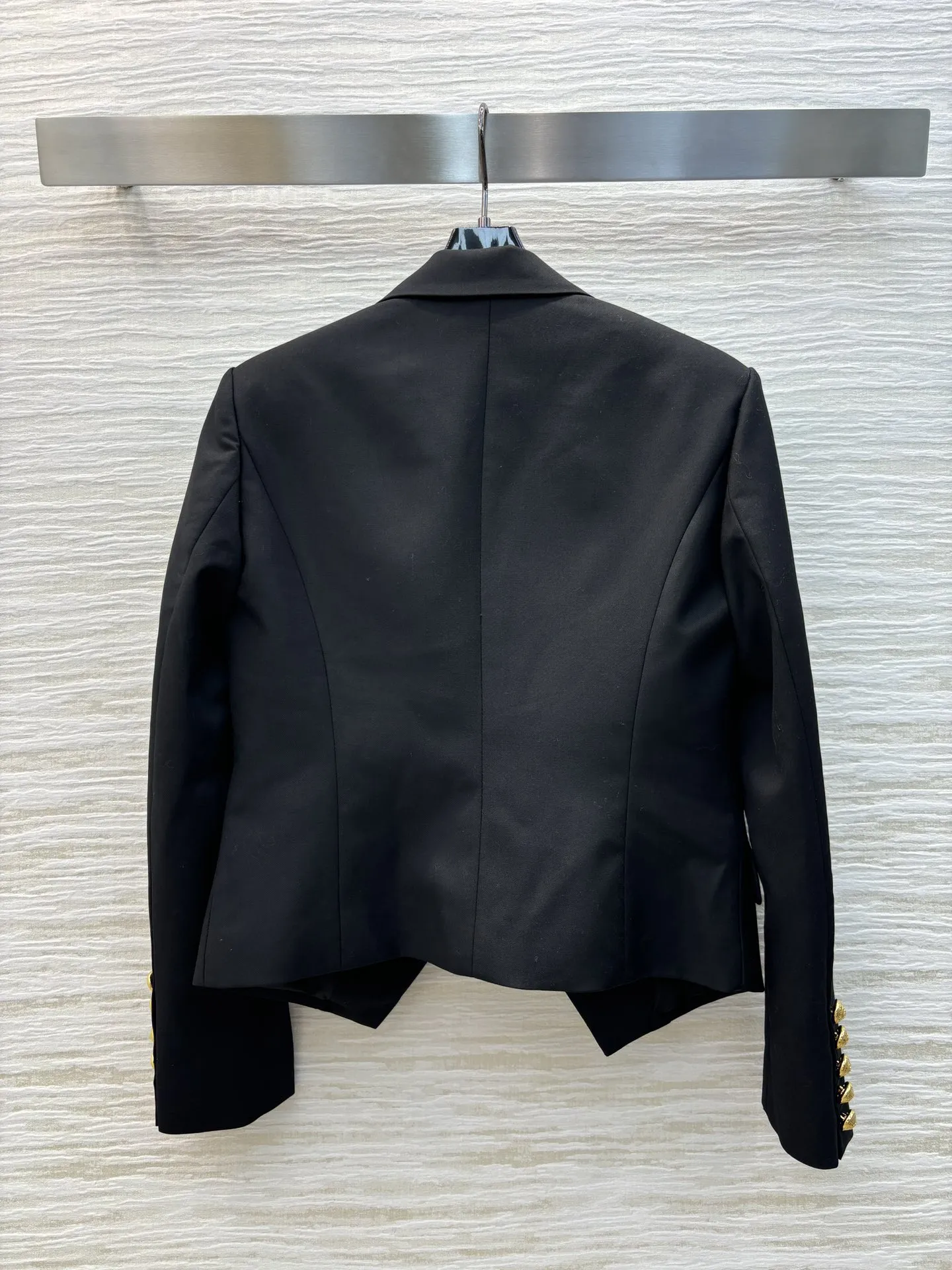 Balmain黒新作ダブルブレストスリムコート - 画像 (9)