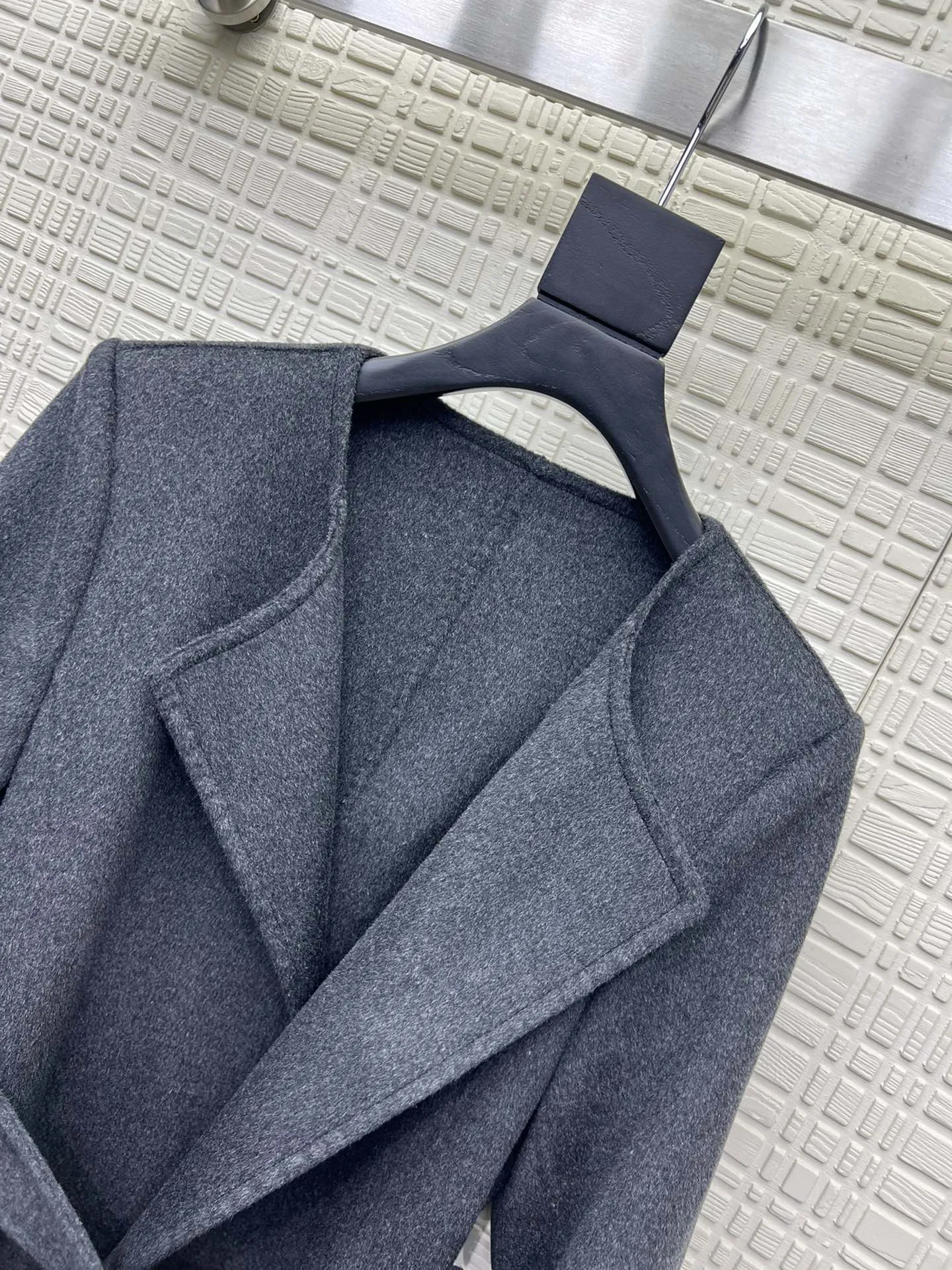 バーバリーコート黒両面ウール新作SMLXL - 画像 (3)