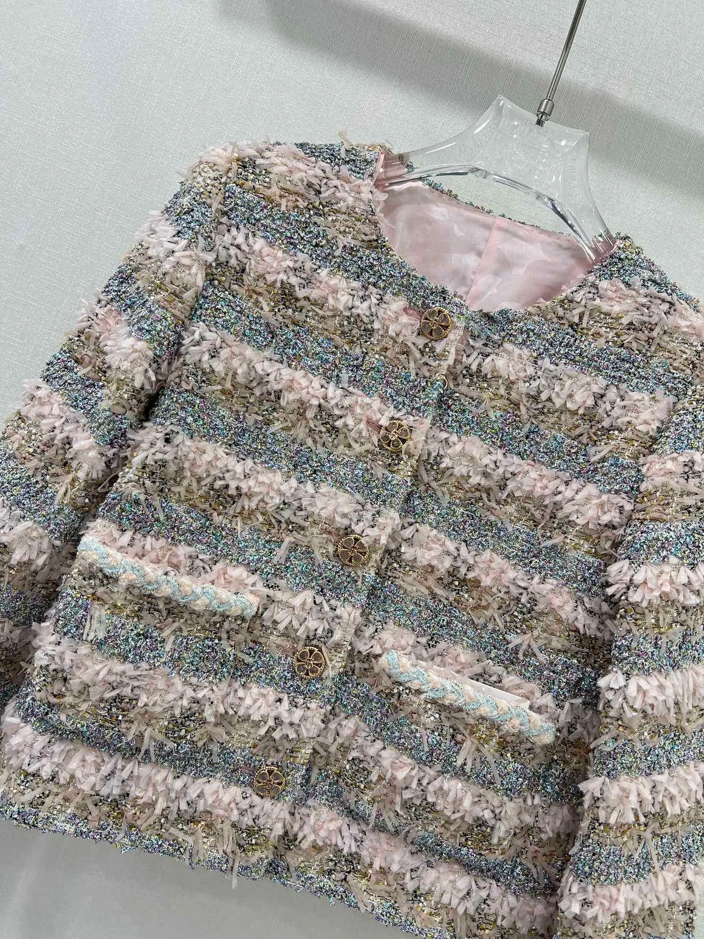 CHANEL新作黒ツイード短コートSML - 画像 (4)