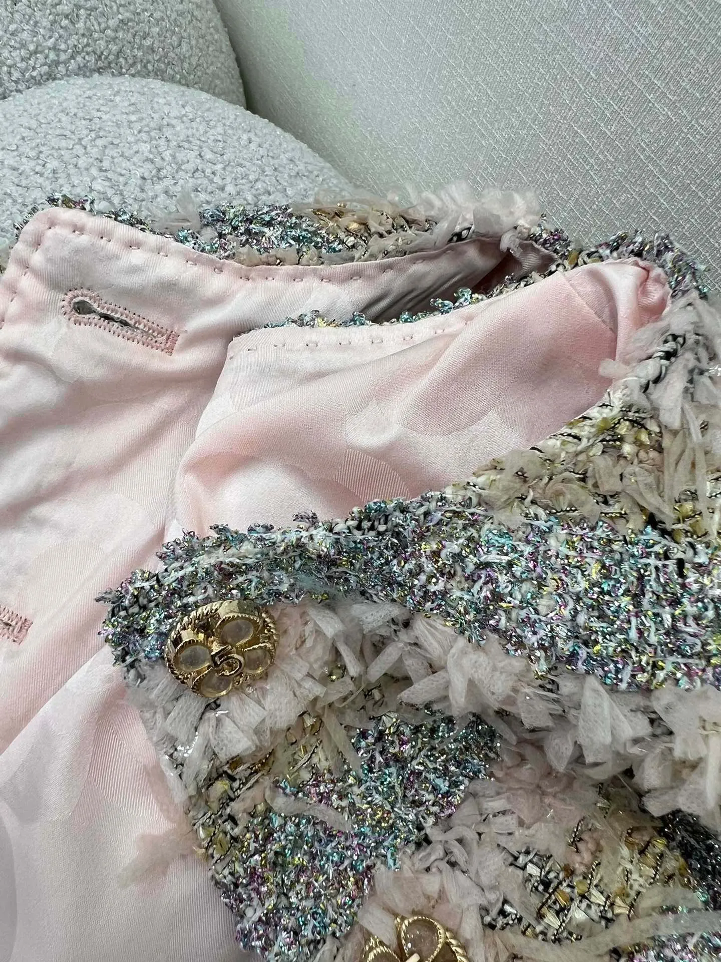 CHANEL新作黒ツイード短コートSML - 画像 (9)